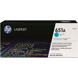 HP 651A/CE341A Cyan Toner Cartridge