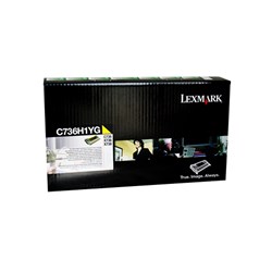 Toner Lexmark C736H1Yg C736/C738 Yellow High Yield