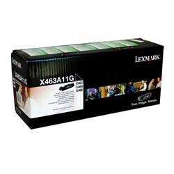 Toner Lexmark E463A11G Black 3500 Page