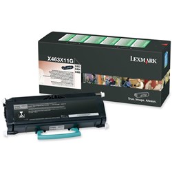 Toner Lexmark X463X11G Black Extra High Yield