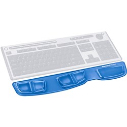 Fellowes Clear/Blue Gel Keyboard Wrist Rest