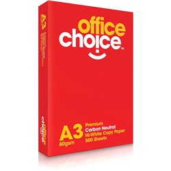 Office Choice A3 80gsm Carbon Neutral Premium White Copy Paper