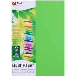 Quill Lime A4 80gsm Copy Paper