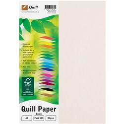 Quill Cream A4 80gsm Copy Paper