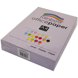 Rainbow A4 80gsm Lavender Copy Paper