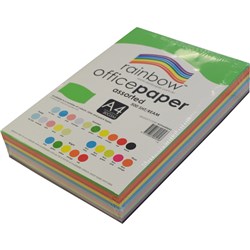 Rainbow A4 80gsm Assorted Colours Copy Paper