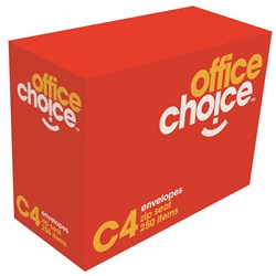 Office Choice C4 324x229mm White Heavy Strip Seal Envelopes