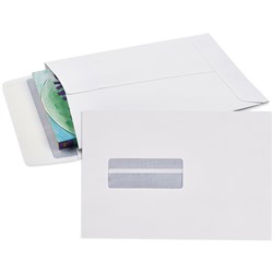 Cumberland Expandable Envelope White Window Face S/Seal C5 245X162mm