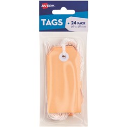 Avery Tag-It Durable Tabs Shipping Tag Pastel Peach