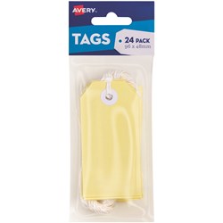 Avery Tag-It Durable Tabs Shipping Tag Pastel Yellow