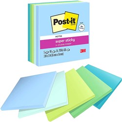 Post-It Tropical 654-5SST 75x75mm Super Sticky Adhesive Notes