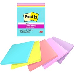 Post-It Miami 654-5SSMIA 75x75mm Super Sticky Adhesive Notes