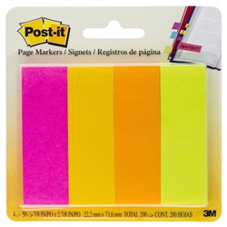 Post It 671-4AF 22x73mm Page Marker