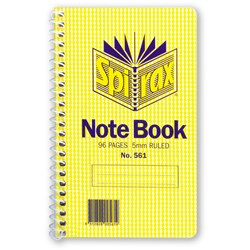 Notebook Spirax 561 147X87mm 96Pg