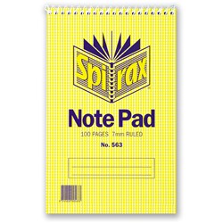 Notebook Spirax 563 200x127mm 100pg