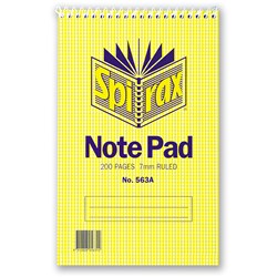 Notebook Spirax 563A 200X127mm 200Pg