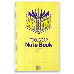 Notebook Spirax 594 F/cap 322x200mm 120pg