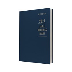 Debden 2027 TBD A4 2 Pages A Day Table Bookings Diary