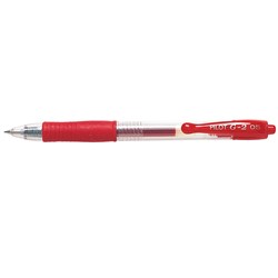 Pen Gel Pilot G2 Retractable 0.5mm Red