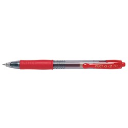 Pen Gel Pilot G2 Retractable 0.7mm Red