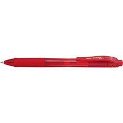 Pentel Energel-X Bln107 Retractable Gel Pen 0.7mm Red