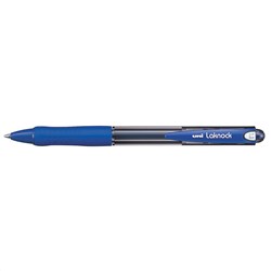 Pen Ballpoint Retractable Uniball Sn100 Laknock Medium Blue