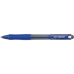 Pen Ballpoint Retractable Uniball Sn100 Laknock Broad Blue