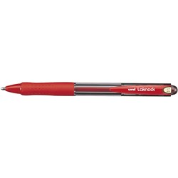 Pen Ballpoint Retractable Uniball Sn100 Laknock Broad Red