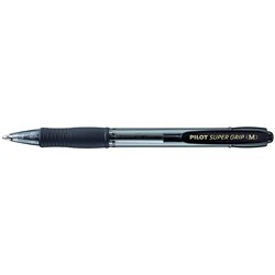 Pilot BPGP-10R Medium Black Supergrip Retractable Ballpoint Pen