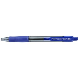 Pilot Supergrip BPGP-10R Blue Medium Retractable Ballpoint Pen