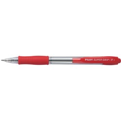 Pilot BPGP-10R Fine Red Supergrip Retractable Ballpoint Pen