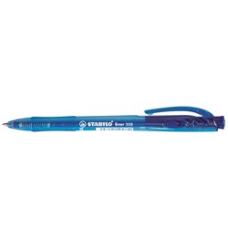 Pen Ballpoint Stabilo 308 Retractable Blue