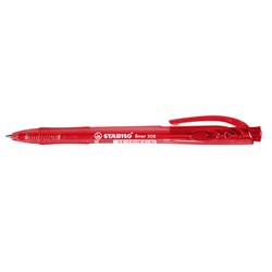 Pen Ballpoint Stabilo 308 Retractable Red