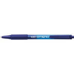 Bic Softfeel Retractable Medium Blue Ballpoint Pen