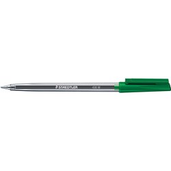 Staedtler Stick 430 Green Medium Ballpoint Pen