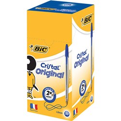 Bic Cristal Medium Blue Ballpoint Pen