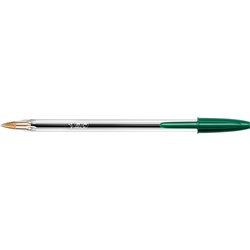 Bic Cristal Medium Green Ballpoint Pen