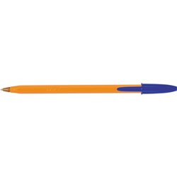 Bic Original Orange Fine Blue Ballpoint Pen