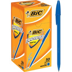 Pen Ballpoint Bic Economy Medium Blue