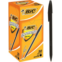 Pen Ballpoint Bic Economy Medium Black