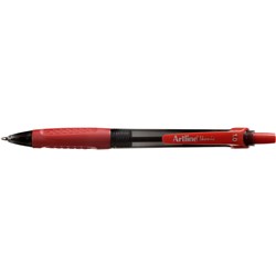 Artline 8410 Ikonic Retractable Medium Red Ballpoint Pen