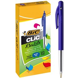 Bic Clic Medium Blue Ballpoint Pen