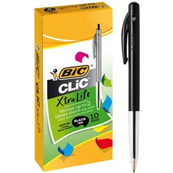 Bic Clic Medium Black Ballpoint Pen