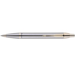 Pen Ballpoint Parker Im Stainless Steel Gold Trim