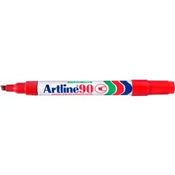 Artline 90 Red Permanent Chisel Marker