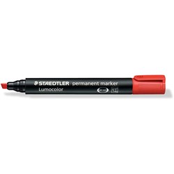 Staedtler Lumocolor 350 Red Chisel Permanent Marker