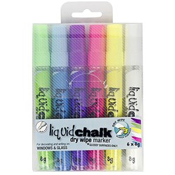 Texta Assorted 4.5mm Bullet Dry Wipe Liquid Chalk Marker