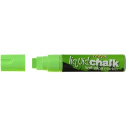 Texta Green 15mm Jumbo Chisel Wet Wipe Liquid Chalk Marker