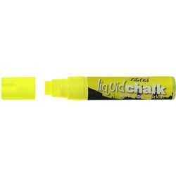 Texta Yellow 15mm Jumbo Chisel Wet Wipe Liquid Chalk Marker