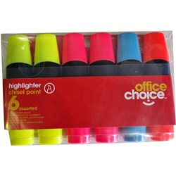 Office Choice Wallet 6 Assorted Highlighters